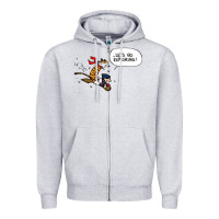 Heather Grey calvin Zipper Hoodie - linhVisuals