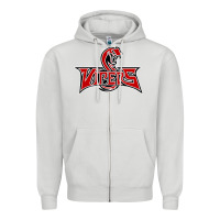 Dove Grey vipers sports Zipper Hoodie - linhVisuals