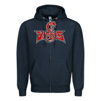 Navy vipers sports Zipper Hoodie - linhVisuals
