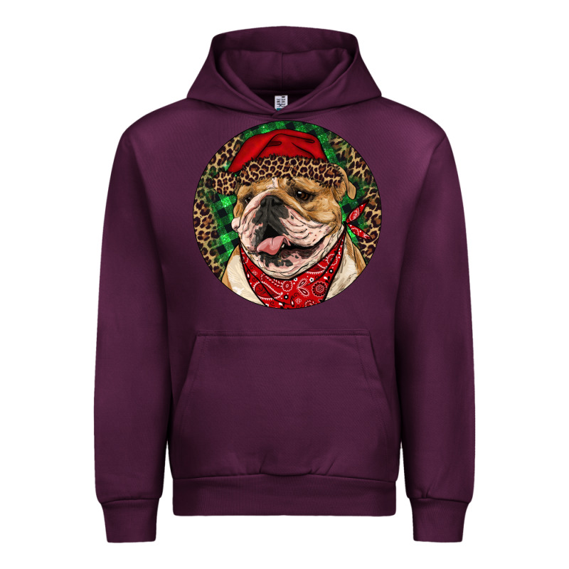 Christmas English Bulldog Urban Hoodie by RanaPortraitStore | Teevron
