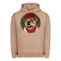 Pigment Burro Christmas English Bulldog Urban Hoodie - RanaPortraitStore