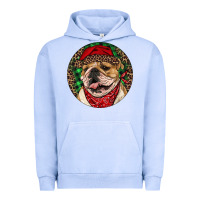Pigment Grape Ice Christmas English Bulldog Urban Hoodie - RanaPortraitStore