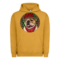 Pigment Peanut Butter Christmas English Bulldog Urban Hoodie - RanaPortraitStore