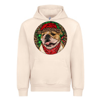 Sandshell Christmas English Bulldog Urban Hoodie - RanaPortraitStore