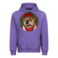 Tulip Christmas English Bulldog Urban Hoodie - RanaPortraitStore