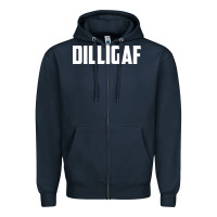 Navy dilligaf    bowling Zipper Hoodie - linhVisuals