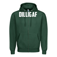 Sports Green dilligaf    bowling Zipper Hoodie - linhVisuals