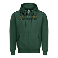 Sports Green purdue university northwest Zipper Hoodie - linhVisuals
