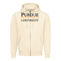 Sandshell purdue university northwest Zipper Hoodie - linhVisuals