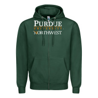 Sports Green purdue university northwest Zipper Hoodie - linhVisuals