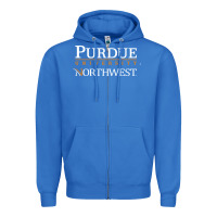 True Royal purdue university northwest Zipper Hoodie - linhVisuals