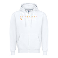 White purdue university northwest Zipper Hoodie - linhVisuals