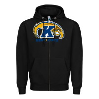 Black kent Zipper Hoodie - linhVisuals