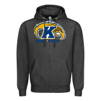Charcoal Heather kent Zipper Hoodie - linhVisuals