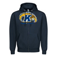Navy kent Zipper Hoodie - linhVisuals