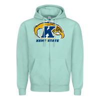 Seafoam kent Zipper Hoodie - linhVisuals