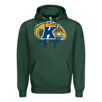 Sports Green kent Zipper Hoodie - linhVisuals