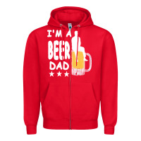 Red beer t  shirt beer t  shirt Zipper Hoodie - linhVisuals