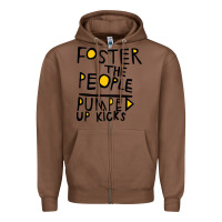 Chestnut Foster The People Pumped Up Kicks Zipper Hoodie - linhVisuals