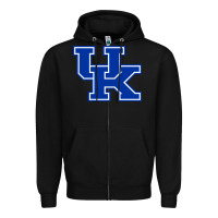 Black kentucky Zipper Hoodie - linhVisuals