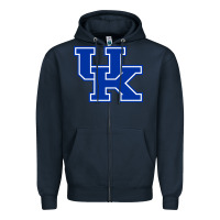 Navy kentucky Zipper Hoodie - linhVisuals