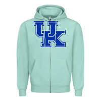 Seafoam kentucky Zipper Hoodie - linhVisuals