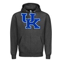 Charcoal Heather kentucky Zipper Hoodie - linhVisuals