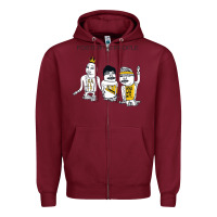 Burgundy Foster The People Call It What You Want Zipper Hoodie - linhVisuals