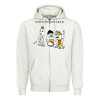 Oatmeal Heather Foster The People Call It What You Want Zipper Hoodie - linhVisuals