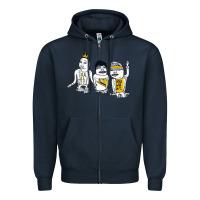 Navy Foster The People Call It What You Want Zipper Hoodie - linhVisuals