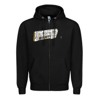 Black Foster The People Torches Zipper Hoodie - linhVisuals