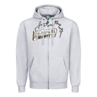 Heather Grey Foster The People Torches Zipper Hoodie - linhVisuals