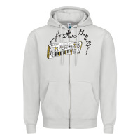 Dove Grey Foster The People Torches Zipper Hoodie - linhVisuals