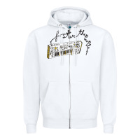 White Foster The People Torches Zipper Hoodie - linhVisuals