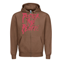 Chestnut Foster The People Zipper Hoodie - linhVisuals