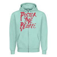 Seafoam Foster The People Zipper Hoodie - linhVisuals