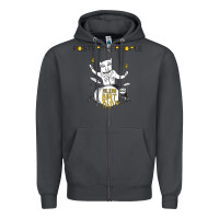 Smoke Foster The People Helena Beat Zipper Hoodie - linhVisuals