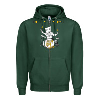 Sports Green Foster The People Helena Beat Zipper Hoodie - linhVisuals