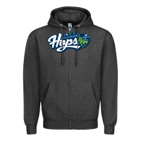 Charcoal Heather hillsboro hops Zipper Hoodie - linhVisuals