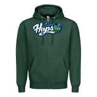 Sports Green hillsboro hops Zipper Hoodie - linhVisuals