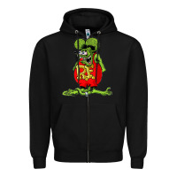 Black rat fink  fk27 Zipper Hoodie - linhVisuals