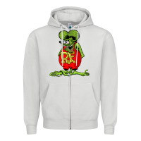 Dove Grey rat fink  fk27 Zipper Hoodie - linhVisuals