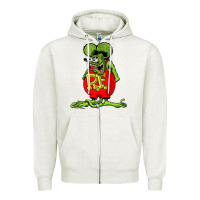 Oatmeal Heather rat fink  fk27 Zipper Hoodie - linhVisuals