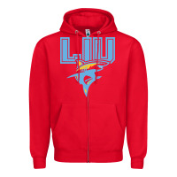 Red long island university sharks Zipper Hoodie - linhVisuals