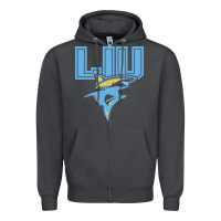 Smoke long island university sharks Zipper Hoodie - linhVisuals