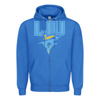 True Royal long island university sharks Zipper Hoodie - linhVisuals