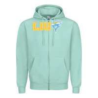 Seafoam long island university sharks Zipper Hoodie - linhVisuals