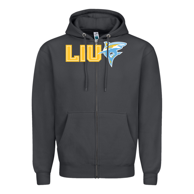 Long Island University Sharks Zipper Hoodie by linhVisuals | Teevron
