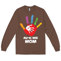 Chestnut LIL Autism Mom Long Sleeve Tee - CowhideDigitalArt