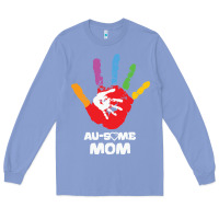 Colony Blue LIL Autism Mom Long Sleeve Tee - CowhideDigitalArt